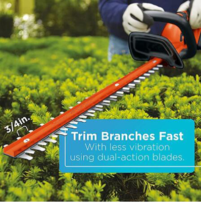 Lithium-Ion Battery Electric Hedge Cordless-langer Strecke des legierten Stahl-40V Heckenscheren