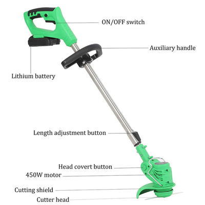 stellten drahtloser 500w Rasenmäher und Trimmer batteriebetriebenes elektrisches Gras Clippers ein